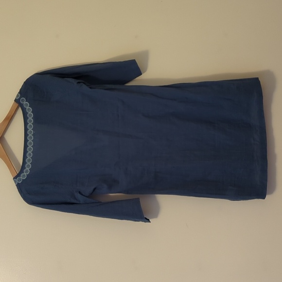 Carve Designs Embroidered V Neck Swim Cover Up Dress - Picture 4 of 4